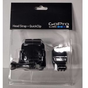 NEW GOPRO Quick Clip Head Strap Be a Hero Black Original ACHOM-001